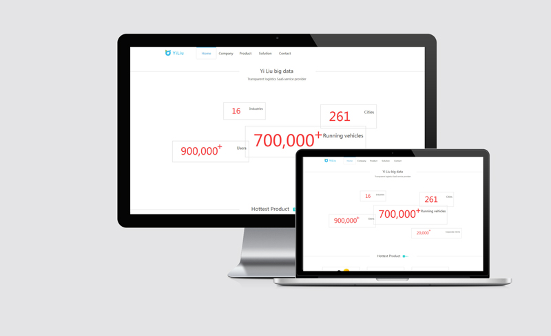 YiLiu外贸企业公司电脑网站建设案例